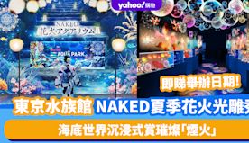 東京旅遊｜品川水族館NAKED夏季花火光雕秀回歸！海底世界沉浸式...