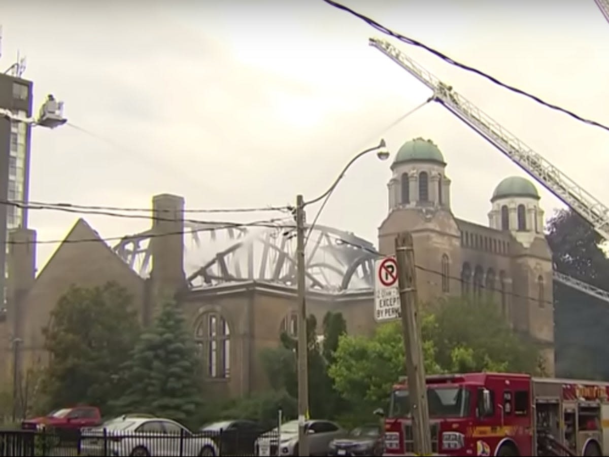 Toronto reels from ‘heartbreaking’ loss after fire destroys historic church and rare paintings