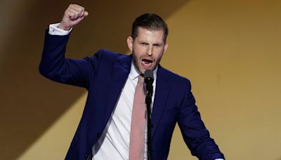 Eric Trump works in his ‘6’5’ height while attacking trans athletes in RNC speech