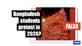 Old photo of candlelight vigil in Bangladesh falsely linked to 2024 protests