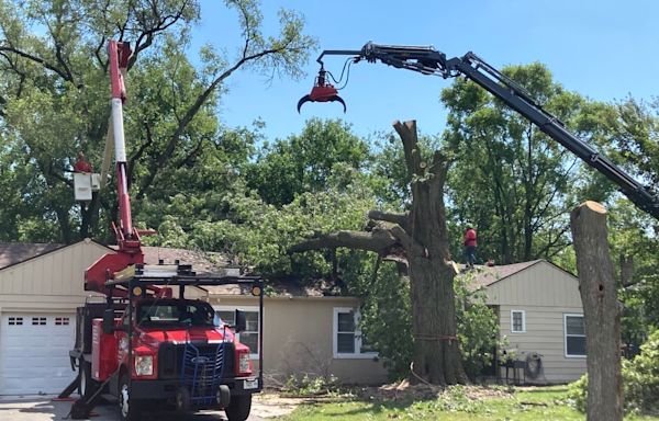 Storm damage, power outages reported in south and southwest suburbs