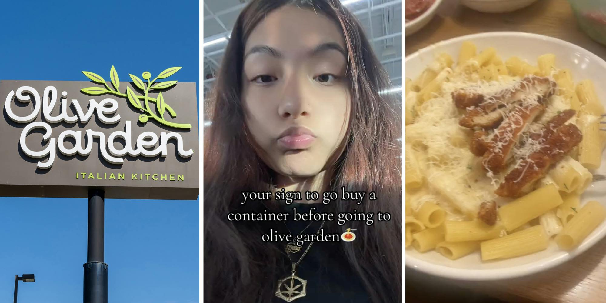 ‘I’m eating pasta for breakfast lunch and dinner’: Olive Garden customers stop by the Dollar Tree for container before never-ending pasta