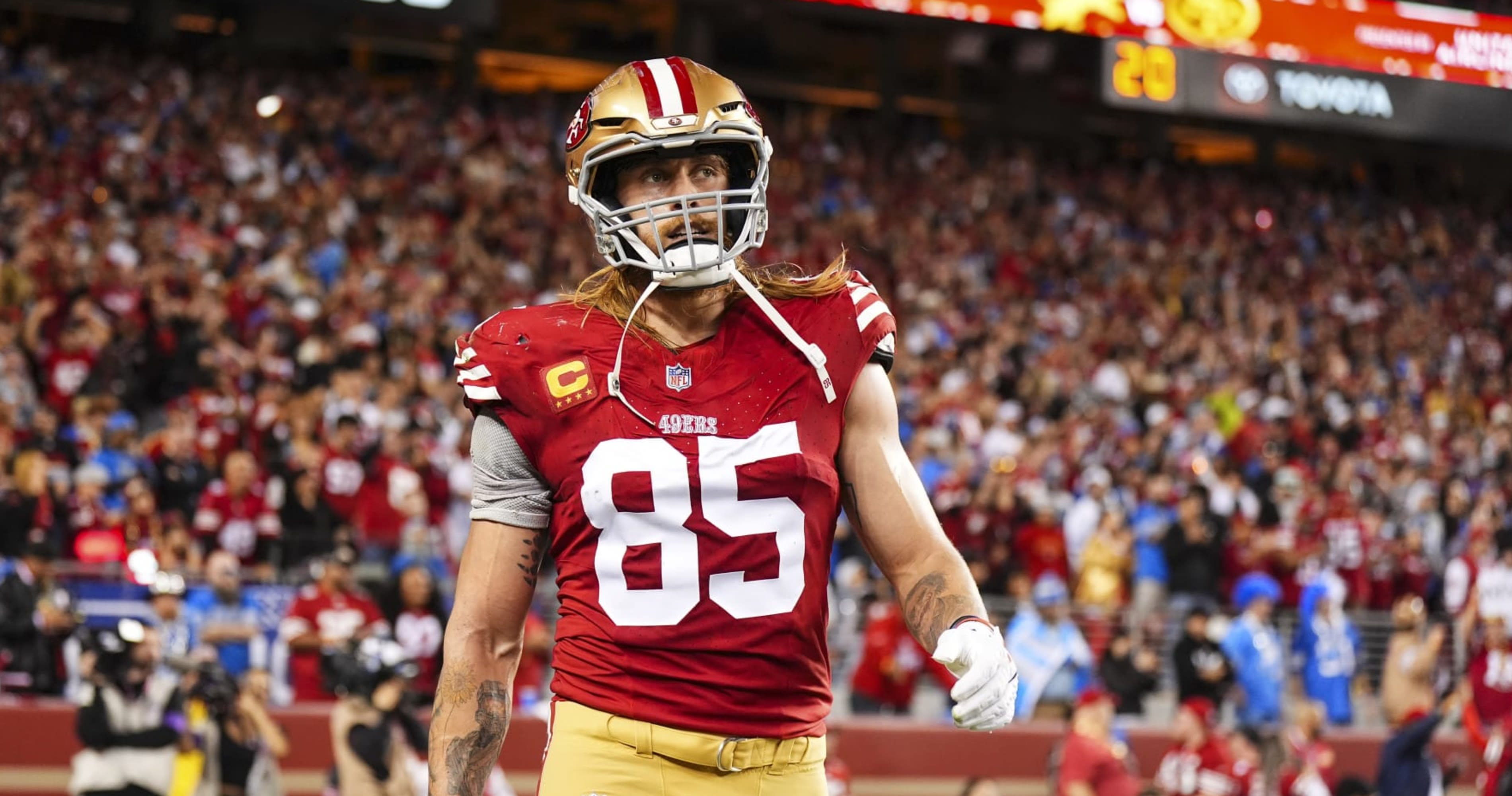 49ers' George Kittle Regains 29 Pounds After Surgery to Return to Playing Weight