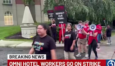 Hotel workers in New Haven go on strike