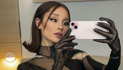 Ariana Grande Goes Anti-Glinda in Sheer Black Catsuit and Sleek Brunette Bob for New Music Video