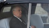 Prince Andrew booed as he's driven down The Mall ahead of King Charles coronation