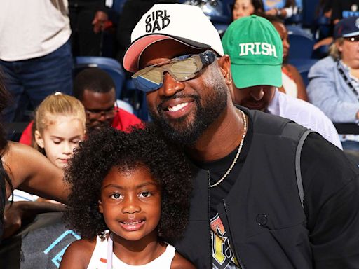 Dwyane Wade Jokes About His Name Being Misspelt 'DeWayne' at Hometown Basketball Game with Daughter Kaavia