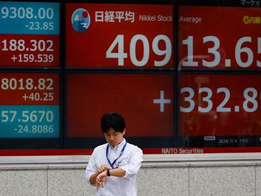 Asia stocks notch records; pound calm after Labour landslide