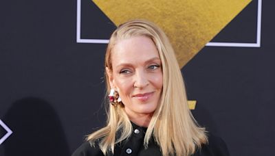 Uma Thurman Doesn't Need an "It" Bag, She Has an "It" Belt