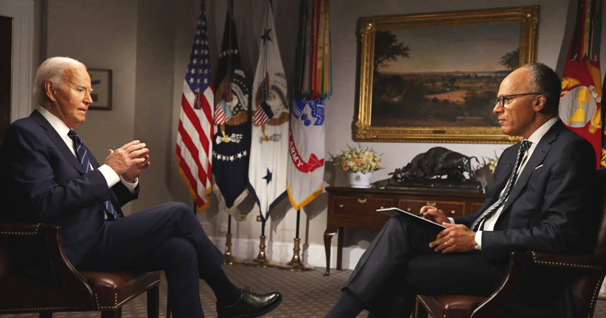 Transcript: Read the full Biden interview with Lester Holt on NBC News