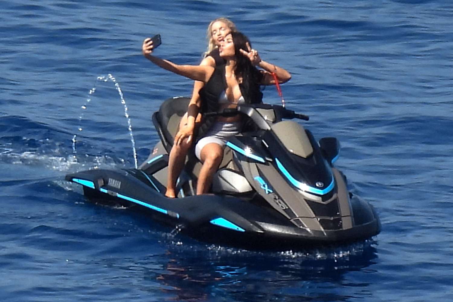 Kim Kardashian Spotted Jet Skiing in a Bikini During Yacht Vacation in Greece: Photo