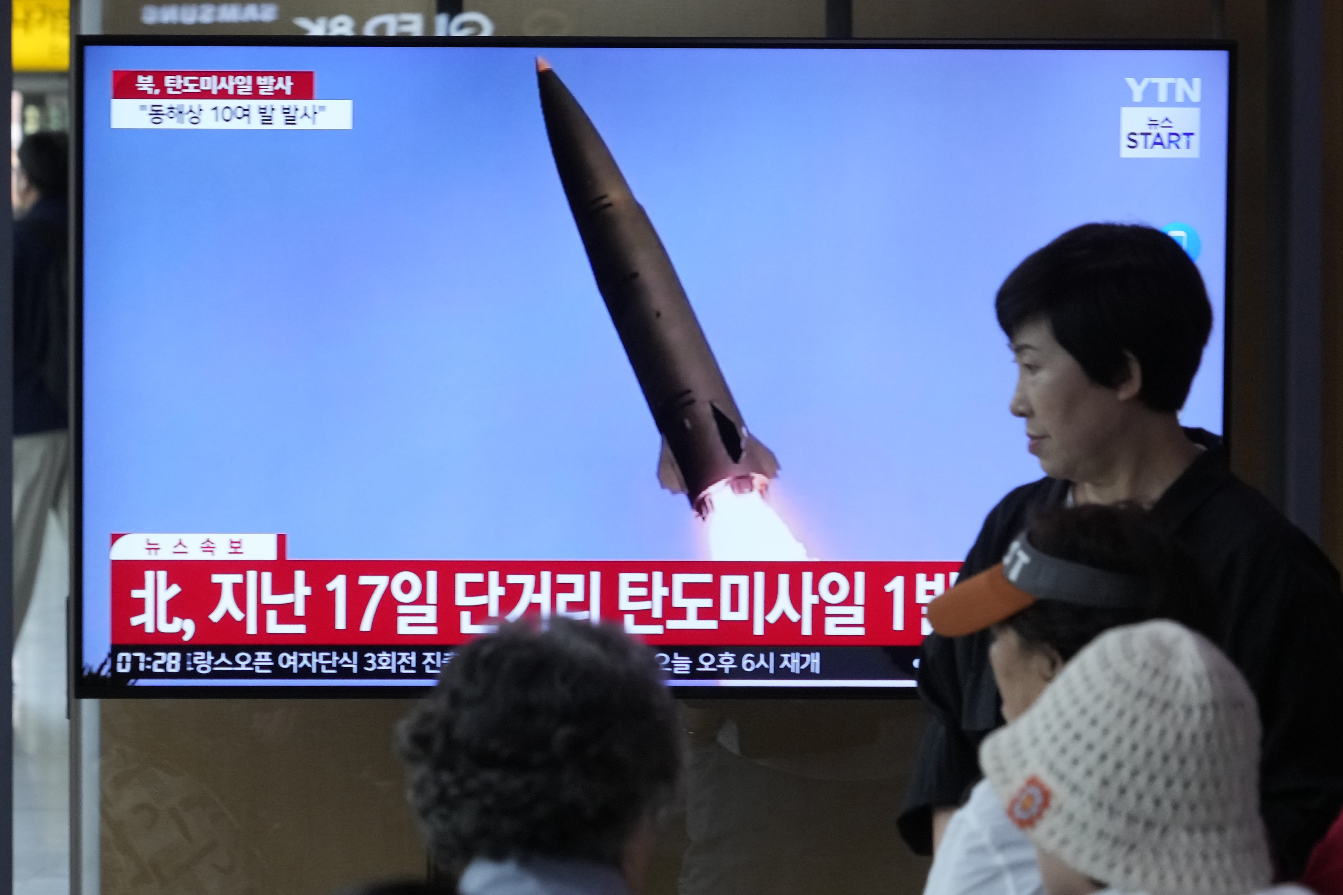 North Korea fires missile barrage toward its eastern waters days after failed satellite launch