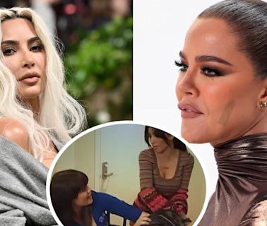 Khloé Kardashian desafió a su hermana Kim a recrear la pelea del bolso de “Keeping Up With The Kardashians”