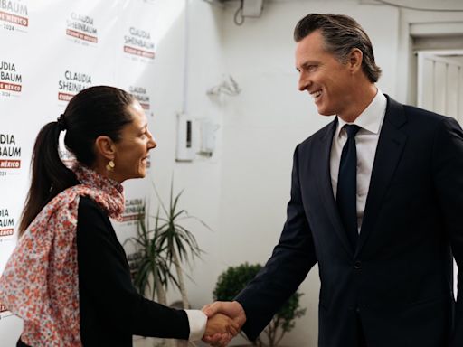 El gobernador de California felicita a Claudia Sheinbaum por su triunfo en la elección presidencial de México