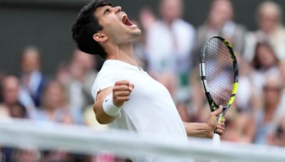Carlos Alcaraz borró a Daniil Medvedev y pasó a la final de Wimbledon 2024