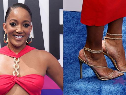 Mickey Guyton Shimmers in Sheer Shoes on the BET Awards 2024 Red Carpet