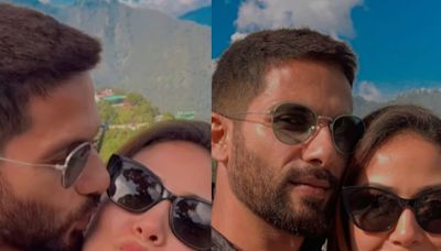 Shahid Kapoor Holds Mira Rajput Close, Plants Kiss On Her Cheeks In Aww-Dorable Video - News18