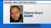 Hartford man arrested after driving wrong way on I-84