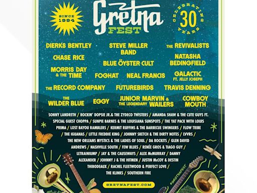 Gretna Fest 2024 Lineup: Steve Miller Band, Blue Oyster Cult, Foghat, and more