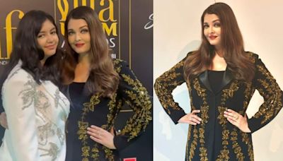 Aishwarya Rai and Aaradhya shine in Manish Malhotra's outfits at IIFA Utsavam 2024, click selfies with fans, watch video