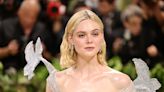 Elle Fanning Puts Icy Spin on Met Gala 2024’s Theme in ‘Crystal’ Balmain Gown With Sculpted Birds Holding Up the Sleeves