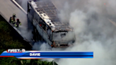 WB I-595 reopens near Nob Hill Road after crews extinguish tour bus fire - WSVN 7News | Miami News, Weather, Sports | Fort Lauderdale