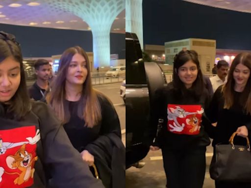 'Be Careful': Aaradhya Bachchan Cautions Paps As They Chase Her & Aishwarya Rai At Mumbai Airport (VIDEO)