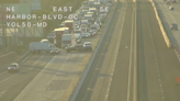 Traffic slowdown on Highway 50 in West Sacramento following crash