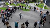 See photos of pro-Palestinian protest at Cal Poly Humboldt that is shutting down campus