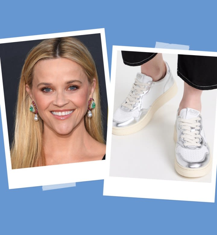 Reese Witherspoon Put a Sporty Twist on This Summer's Metallic Shoe Trend—Here's How to Get the Look