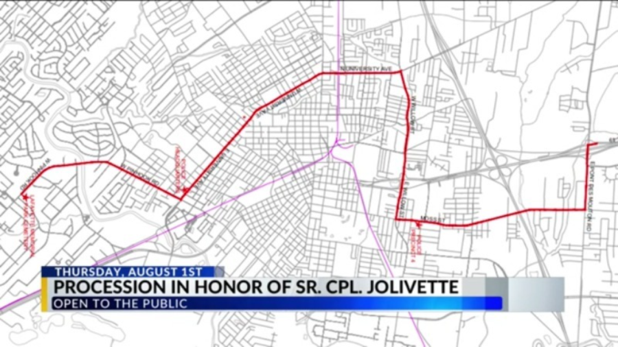 Funeral service, procession details for Lafayette Sr. Cpl. Segus Jolivette