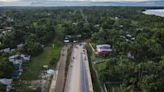 It's the longest bridge ever built in Peru, and so far, it goes nowhere