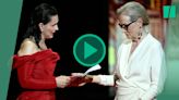 Meryl Streep émue aux larmes en recevant la Palme d’or d’honneur des mains de Juliette Binoche