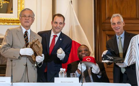 Baseball legends show off Hall of Fame artifacts in Tokyo ahead of major exhibit