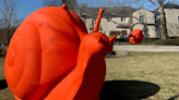 What are those orange snails? Traveling art exhibit from Italy installed in central Ohio