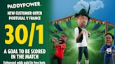 Portugal v France offer: Get 30/1 for a goal to be scored with Paddy Power