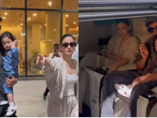 Alia Bhatt, Ranbir Kapoor, mom-in-law Neetu Kapoor are back from Paris, baby Raha looks sleepy