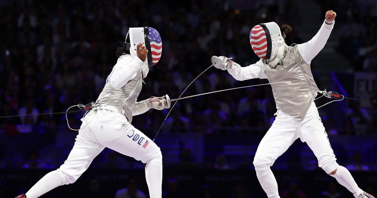 Kiefer and Scruggs take Olympic gold and silver in all-American foil fencing final