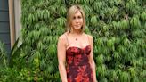 Jennifer Aniston Favors Florals in Red Reformation Dress at ‘The Morning Show’ FYC Event