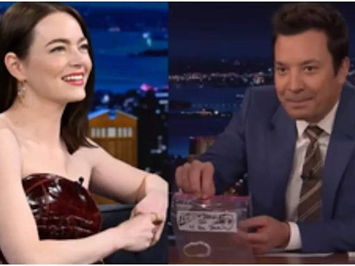 Jimmy Fallon treasures bracelet made for him and given as a gift by Emma Stone | English Movie News - Times of India
