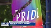 Poulsbo police search for suspect responsible for slashing nearly a dozen Pride banners