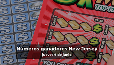 Lotería de Nueva Jersey en vivo: resultados y ganadores del jueves 6 de junio de 2024 - El Diario NY