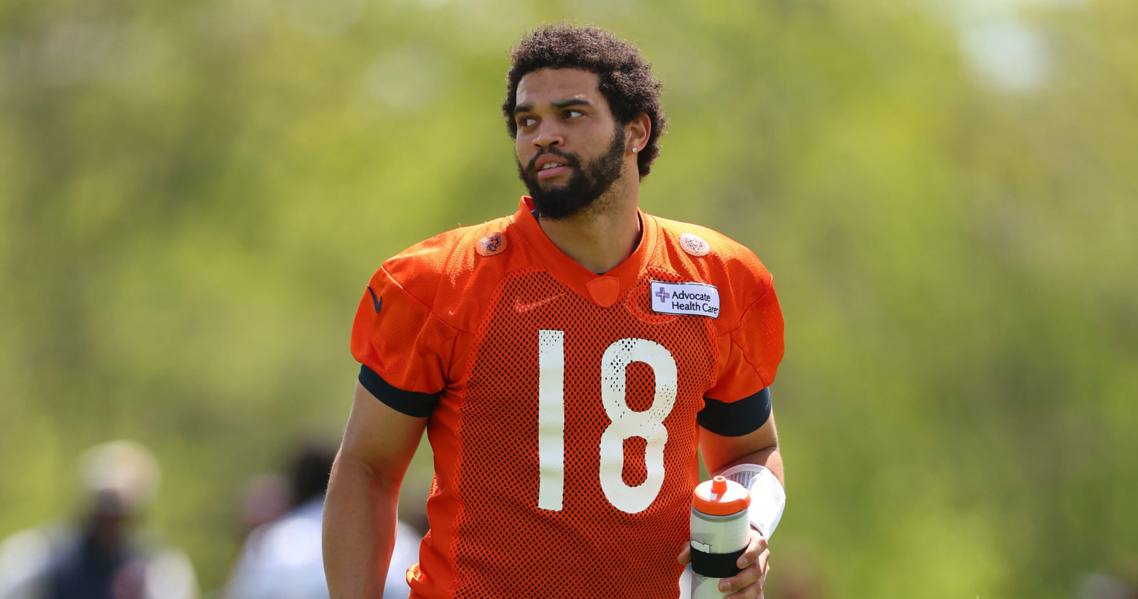 Caleb Williams Responds to Fan's Joke on Struggles During Bears Practice at OTAs