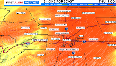 Thick wildfire smoke arrives by Thursday in Denver