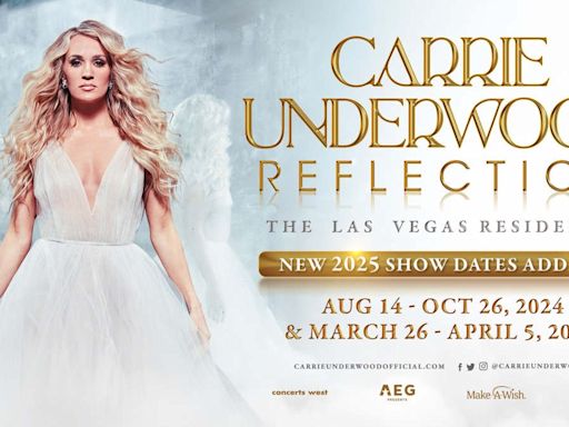 Carrie Underwood Extends Reflection: The Las Vegas Residency Into Spring 2025