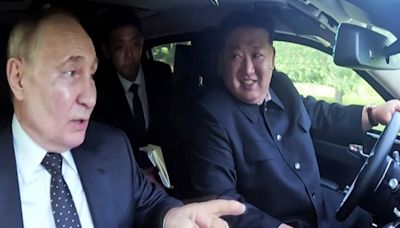 WATCH: Putin, Kim Seen Laughing As They Take Turns To Drive Russian-Made Limousine After Inking Defense Pact