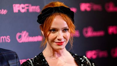 Fans Say Christina Hendricks is a 'Work of Art' in Strapless Body-Hugging Floral Dress