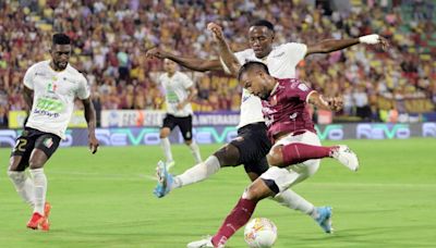 Tolima cede puntos y empata con Once Caldas, que es segundo