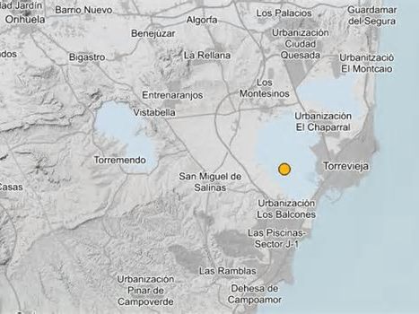 Terremoto en Torrevieja: registran un seísmo de 2,2 grados durante la madrugada