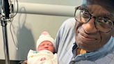 Al Roker spends the afternoon holding his new granddaughter in precious new photos